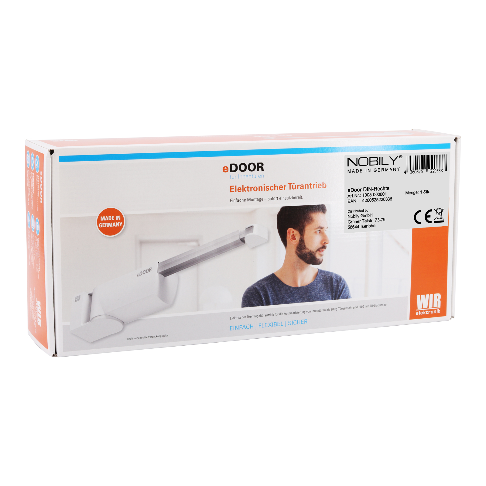 eDoor elektronischer Tuerantrieb DIN
