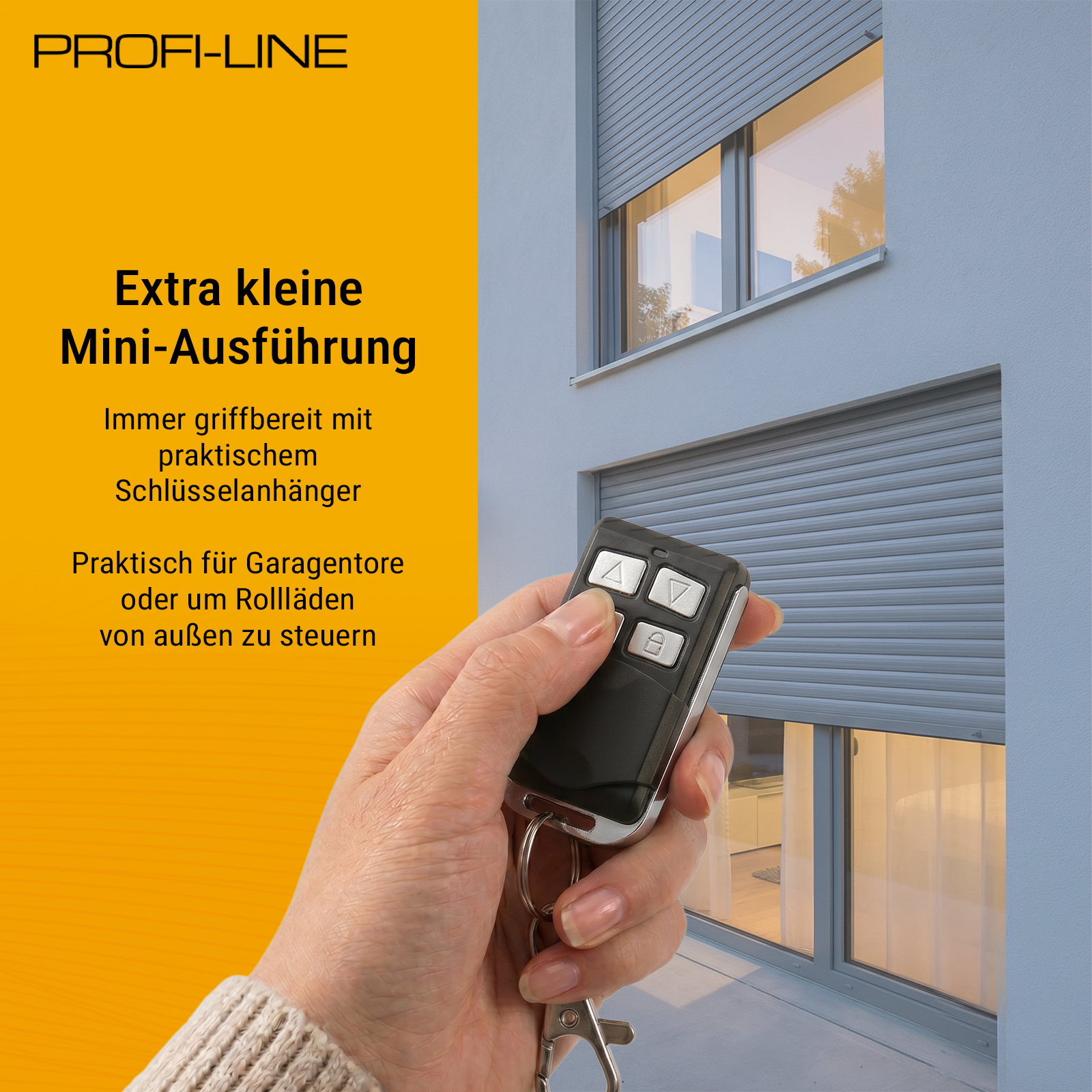 Bidirektionaler Profi-Line 1-Kanal-Handsender Mini inkl. Batterie