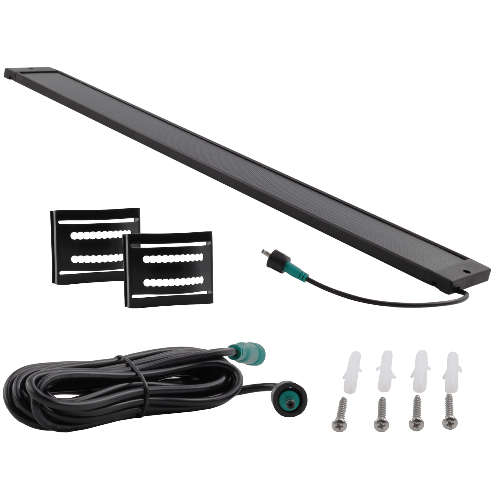 Profi-Line Solarpaket Maxi Rollladenmotor u. Solarpanel Zugkraft 20Nm / 50kg SW60 12V inkl. bidirektionalem 1-Kanal-Handsender