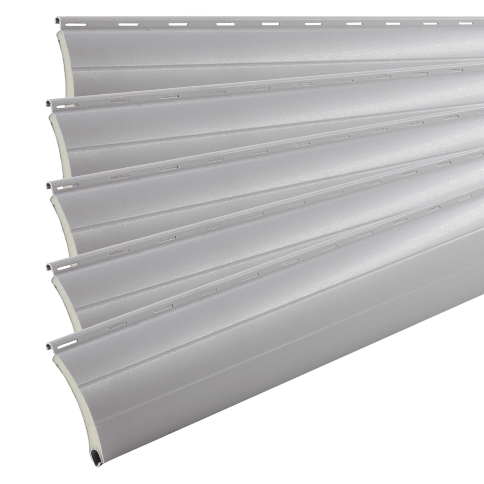 Rolladen Lamellen aus Aluminium wahlw. in Grau/Anthrazit, 52mm/37mm Deckbreite, 980mm/1150mm/1490mm/1950mm Länge