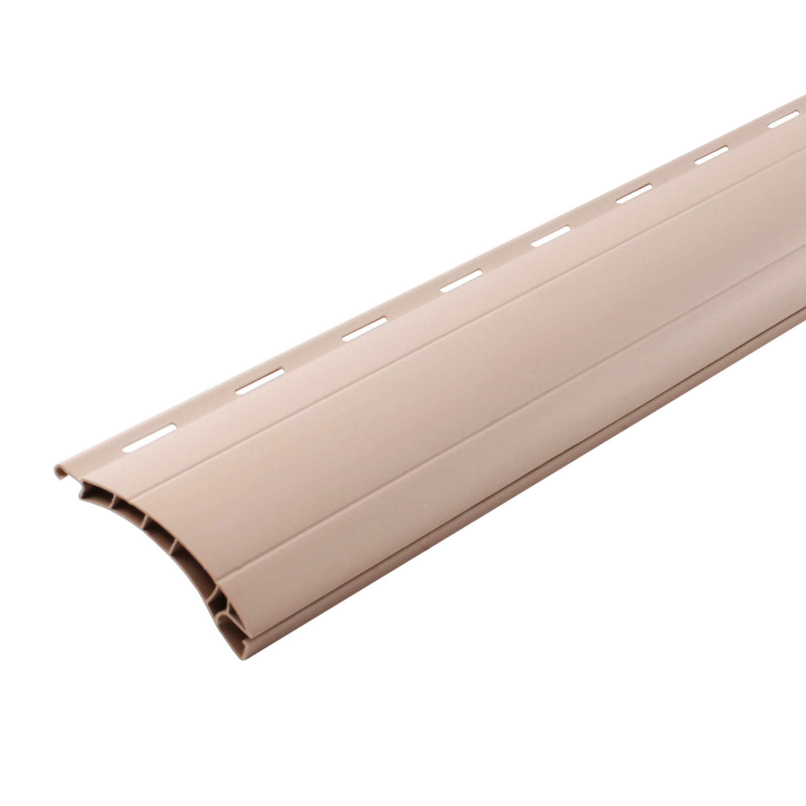 1x Rolladen Lamelle aus Kunststoff (PVC) in Beige, 52mm Deckbreite, 980mm Länge