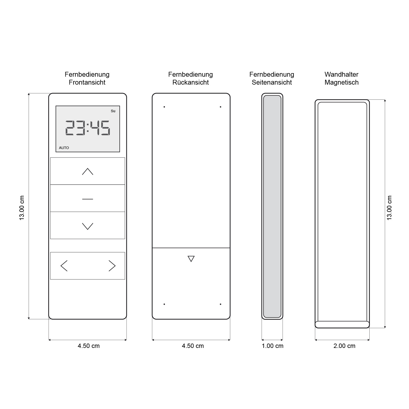PROFI-LINE Bidirektionaler 1 Kanal Handsender Timer Exquisit