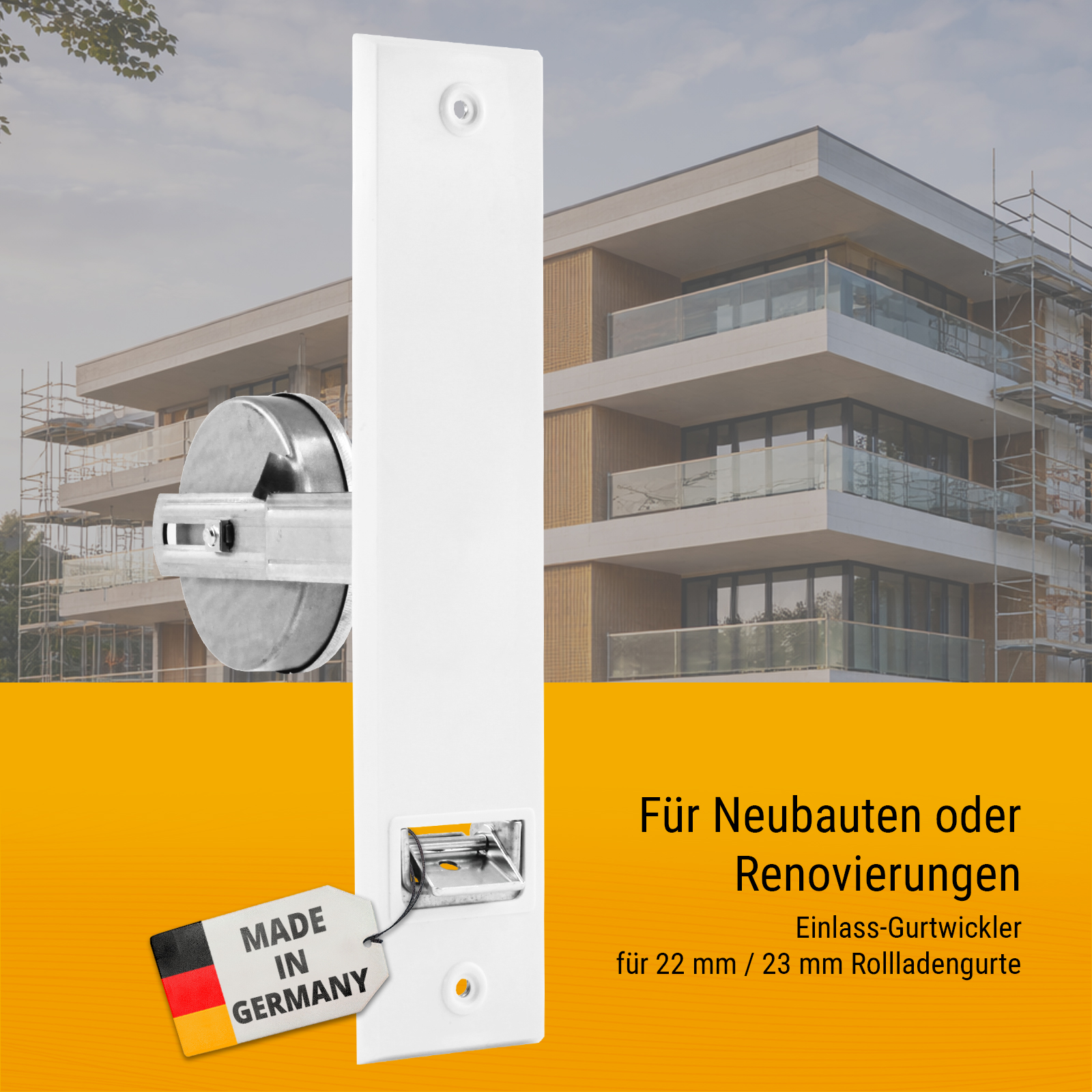 Neubau Einlassgurtwickler für 22 / 23 mm Gurtbänder (214-215mm)