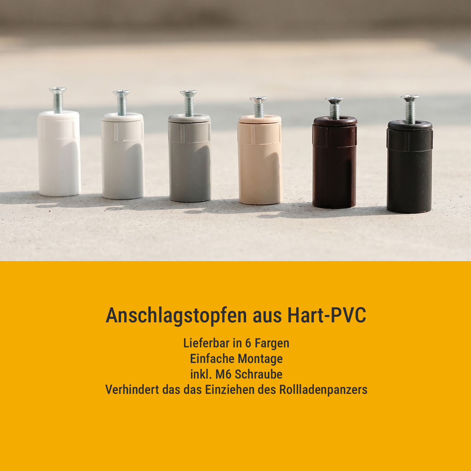 Anschlagstopfen 40mm, beige