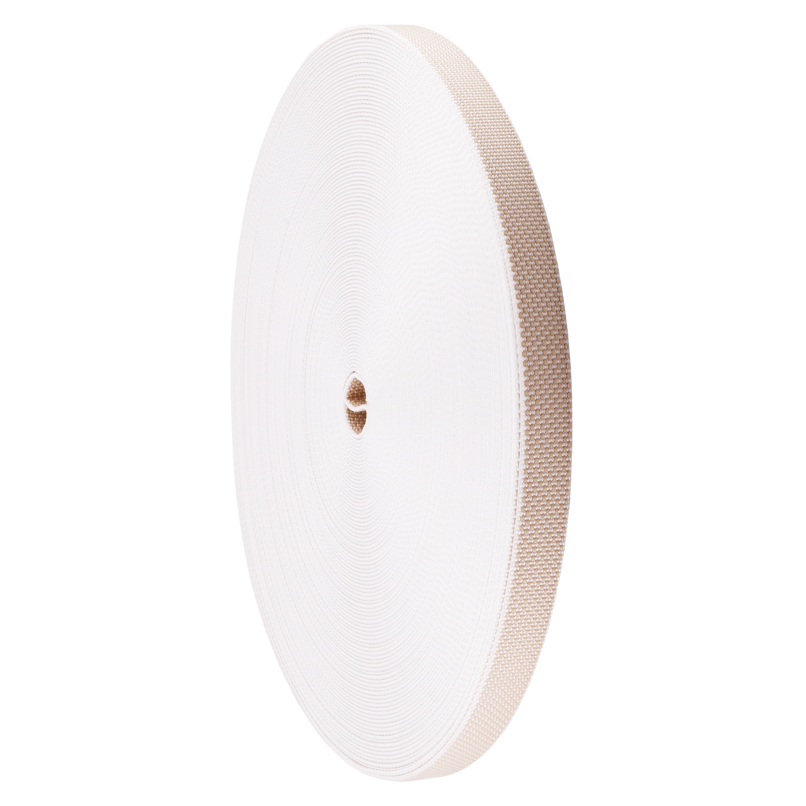 Rolladengurt 22/23 mm, verstärkt, in Grau, Beige, 50m, Verstärkte-Ausführung MADE IN GERMANY