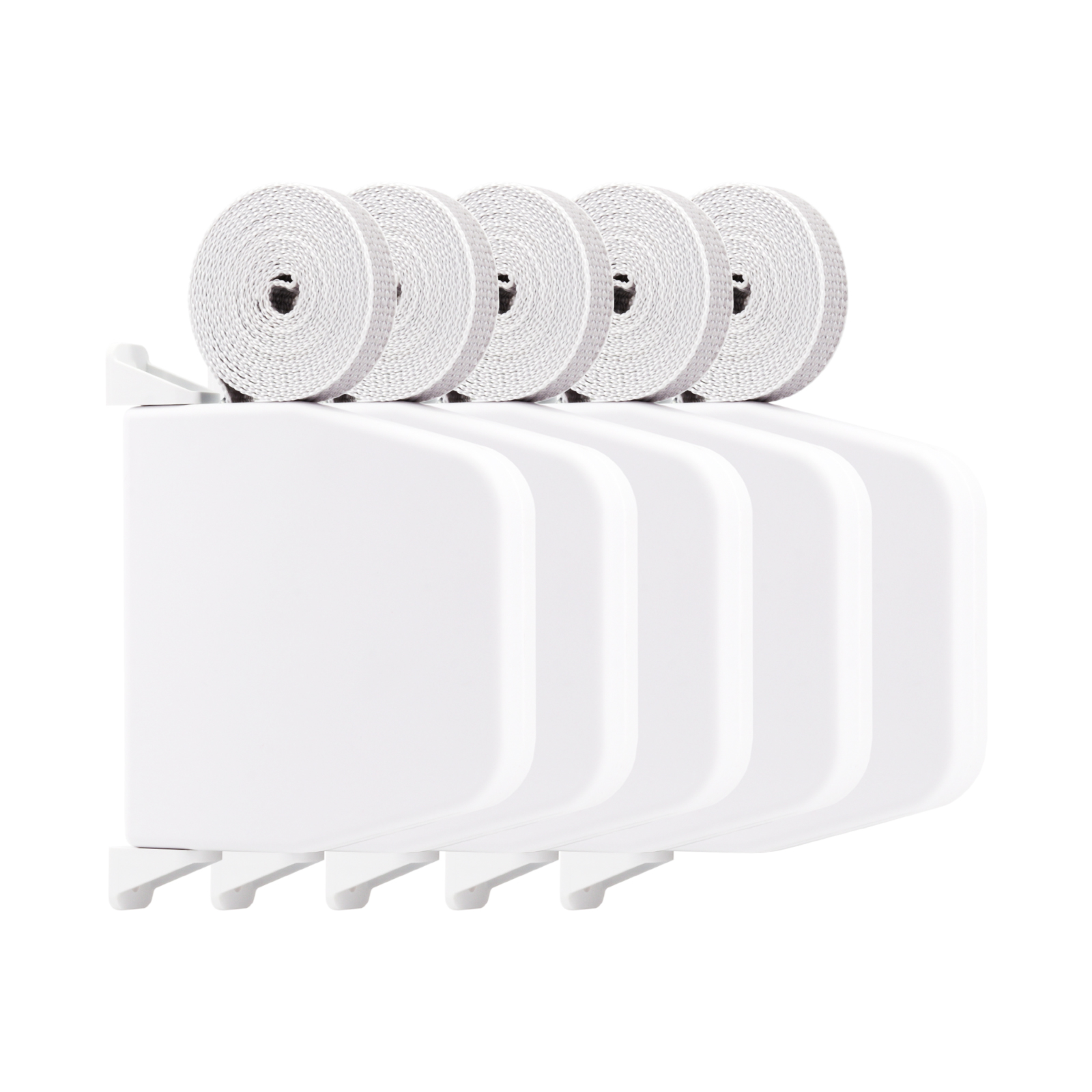 1, 2, 5, 10er Pack - Gurtwickler weiss inkl. 5m Gurt