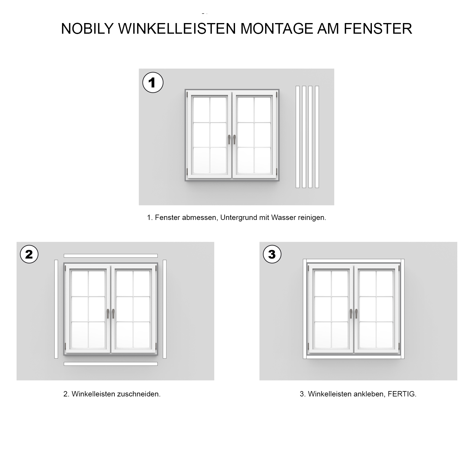 PVC Winkelleiste Fensterleiste Zierleiste Profilleiste Schmuckleiste weiss
