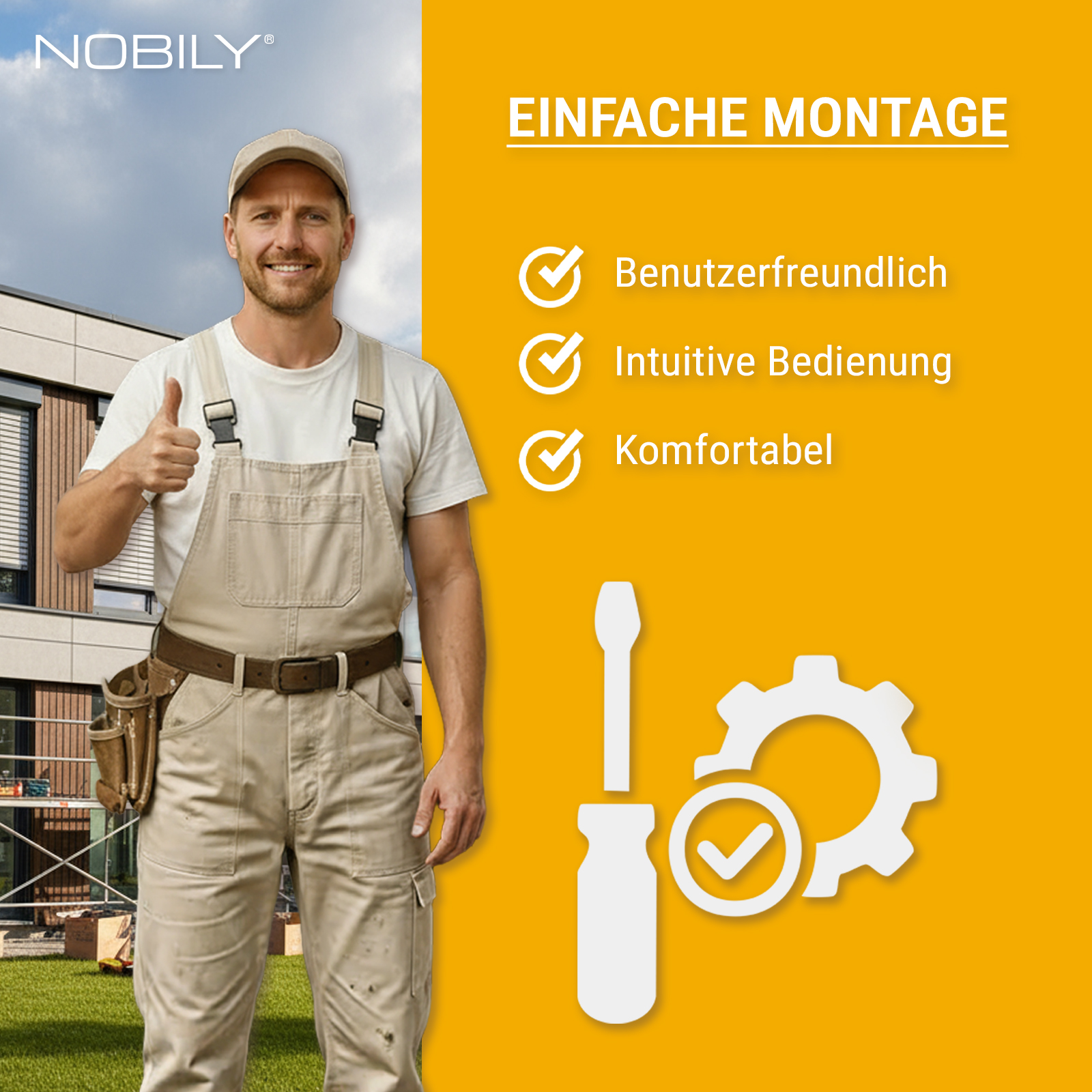 NOBILY Rollladenmotor P5 10 Zugkraft 10Nm / 25kg SW60