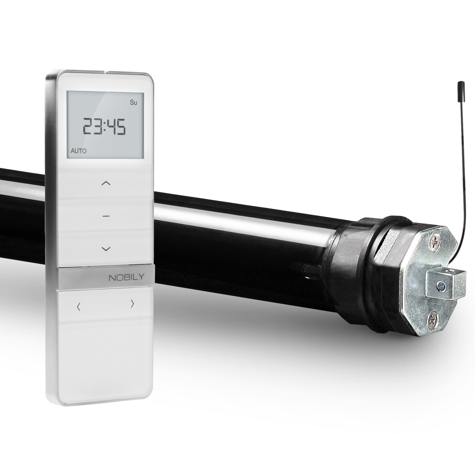 NOBILY Profi-Set inkl. Funk-Rollladenmotor PRE4 u. Funk-Handsender Timer Exquisit Zugkraft 13Nm / 36kg SW40