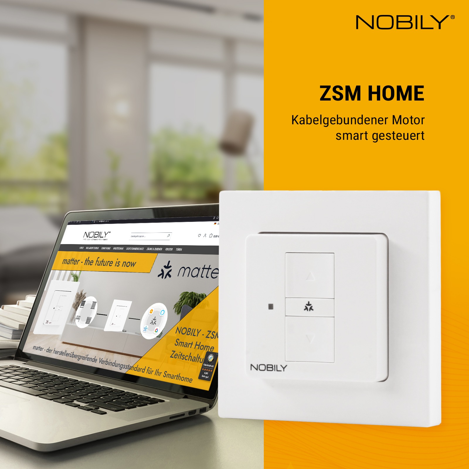 ZSM Home Matter Zeitschaltuhr: Rolladenschalter zur smarten Rolladensteuerung