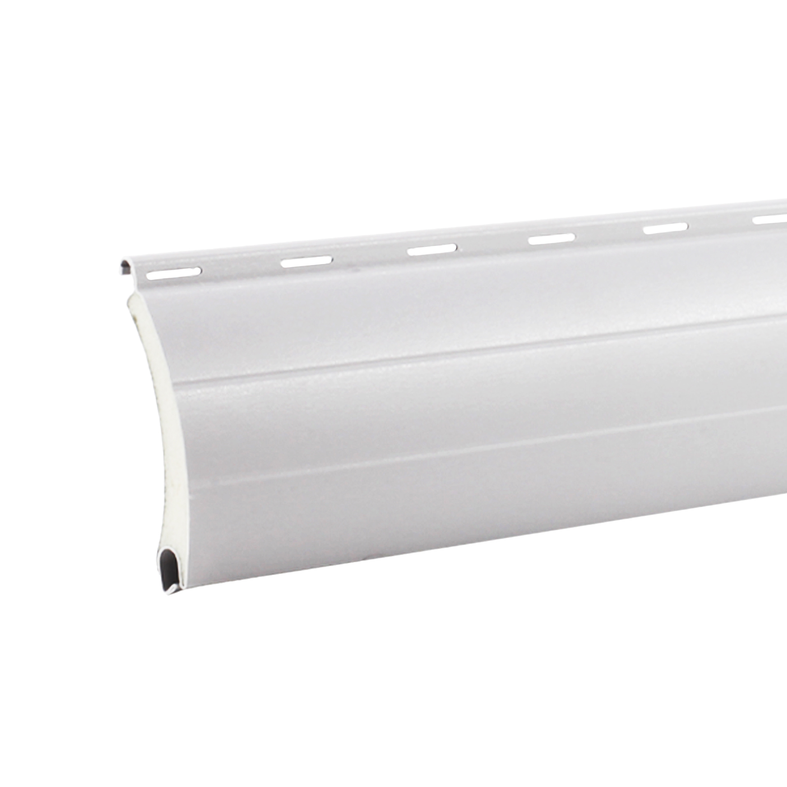 1x Rolladen Lamellen aus Aluminium in Silber, 37 mm Deckbreite, 980 mm Länge