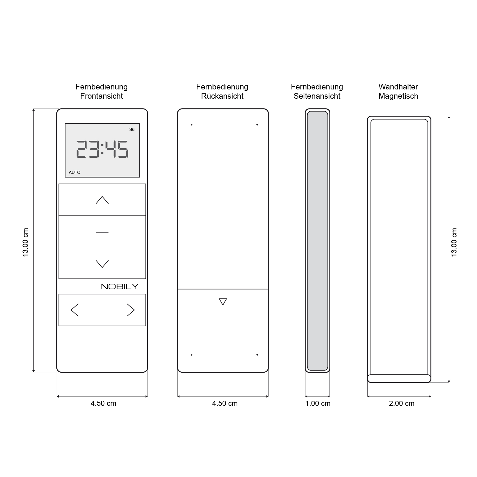 NOBILY PR/PRE 1 Kanal Handsender Timer Exquisit