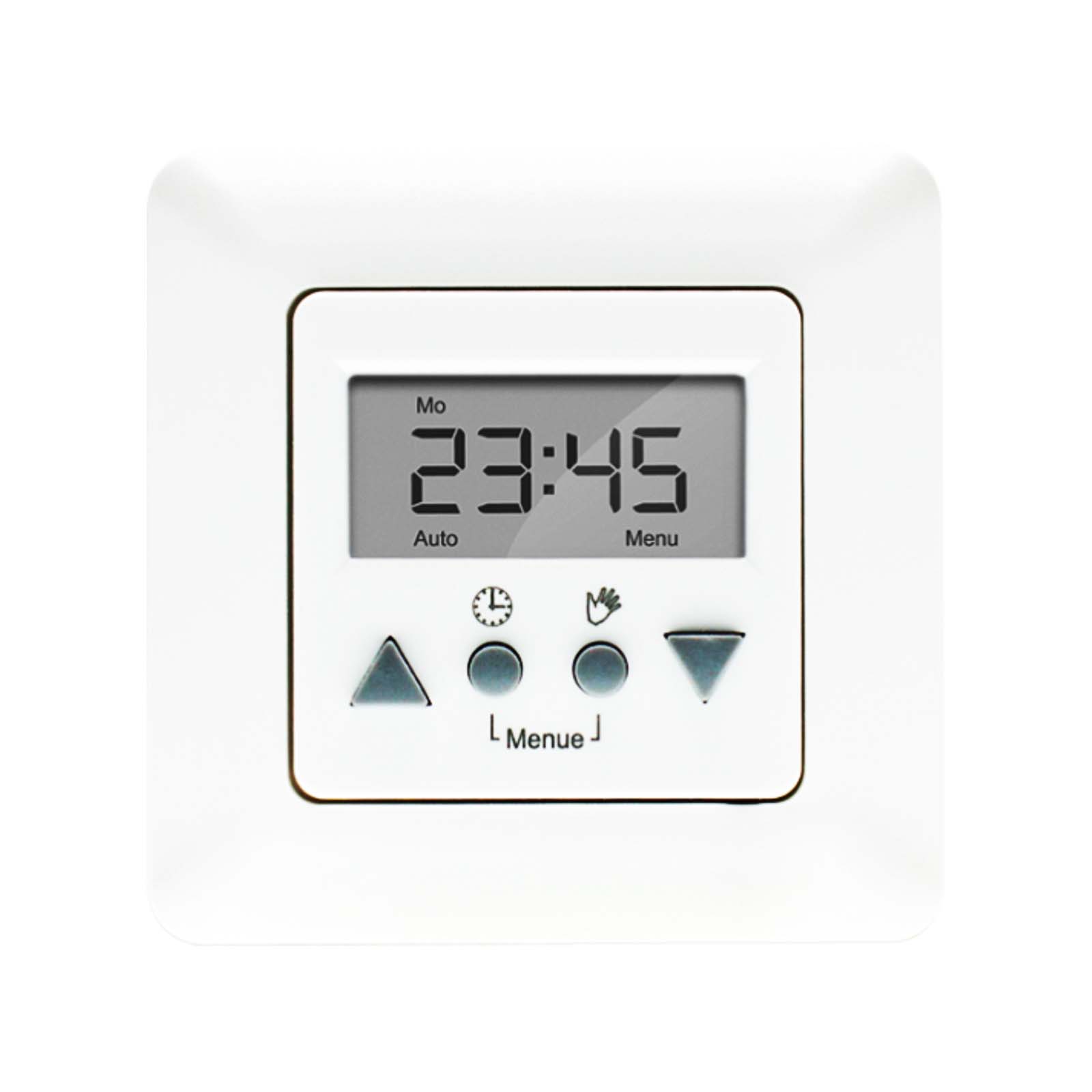 NOBILY Profi-Set inkl. Rollladenmotor PE5 u. Vestamatic Time Control ultraweiß Zugkraft 10Nm / 25kg SW60