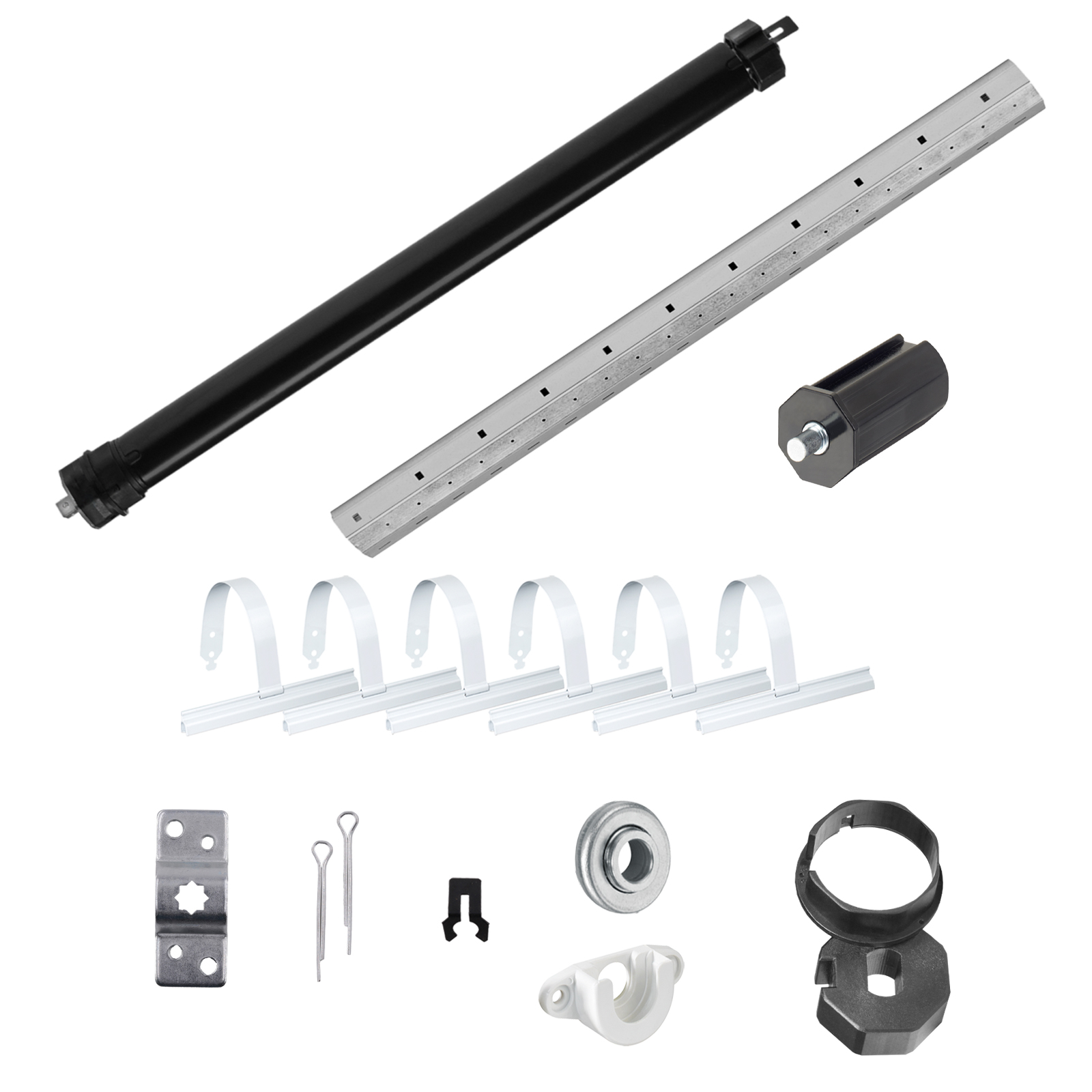 NOBILY Komplettset inkl. Rollladenmotor PE4, Rollladenwelle 200cm u. Mechanik Zubehör Zugkraft 13Nm / 36kg SW40