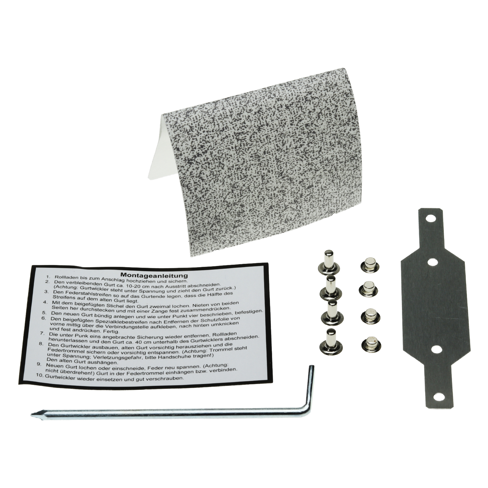 Rolladengurt Reparaturset für 22/23 mm Gurt