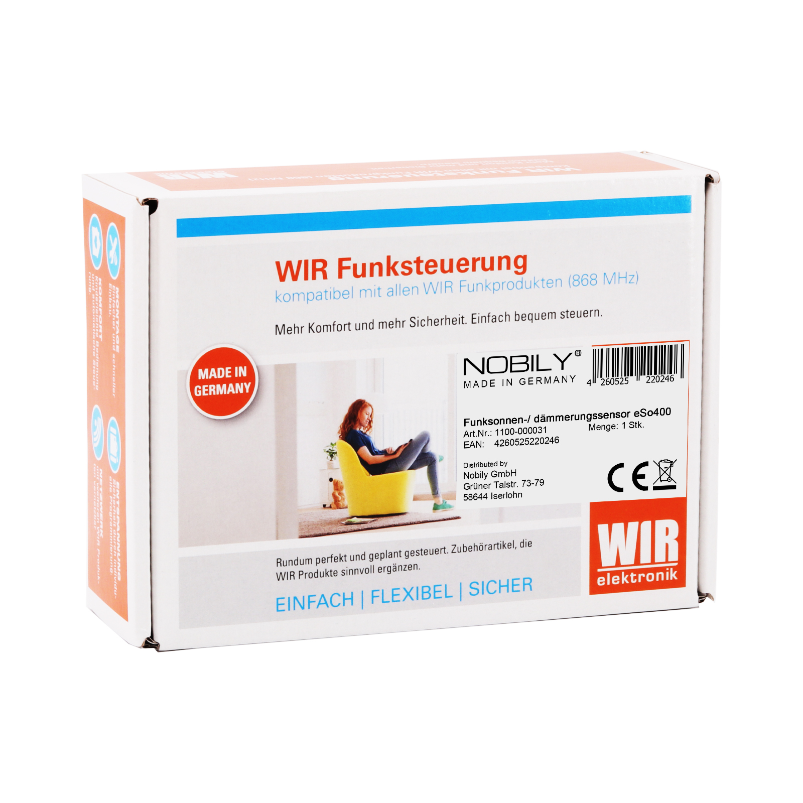 Funksonnen-/ dämmerungssensor eSo400