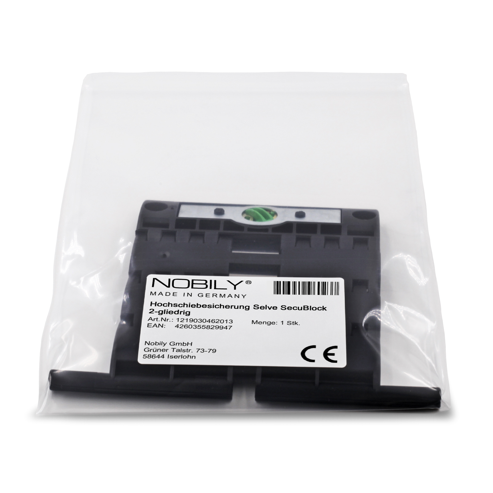 NOBILY Rollladenverbinder Hochschiebesicherung SecuBlock 2-gliedrig