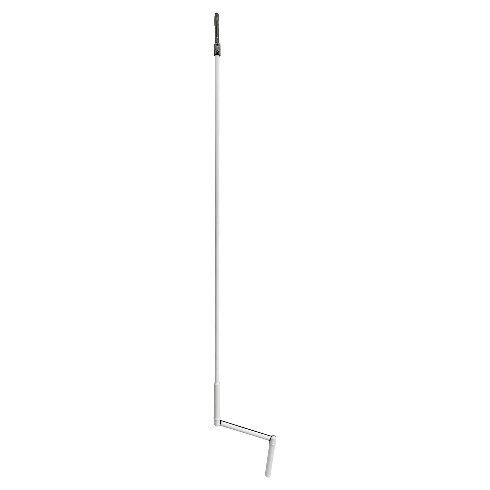 Handkurbel mit Haken, Länge 1400 mm, weiß, für Rollladen und Markisen