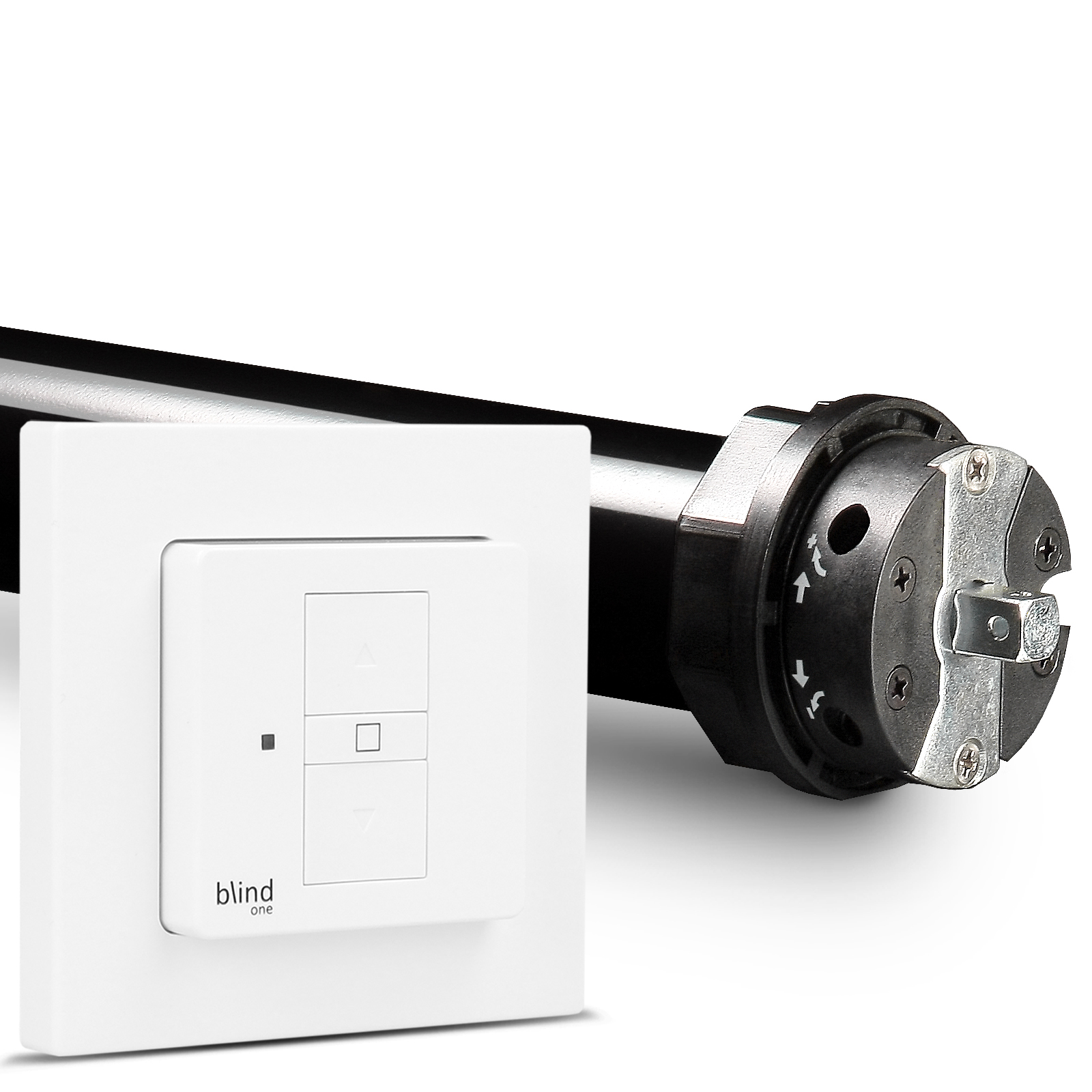 NOBILY Profi-Set inkl. Rollladenmotor P5 u. Wlan Rollladenschalter blind one Zugkraft 10-60Nm / 25-135kg SW60