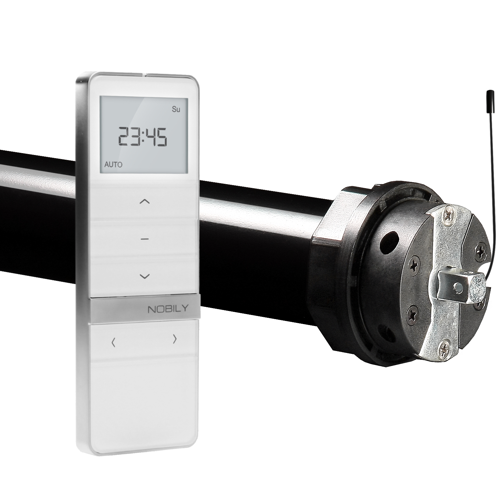 NOBILY Profi-Set inkl. Funk-Rollladenmotor PRE5 u. Funk-Handsender Timer Exquisit Zugkraft 10Nm / 25kg SW60