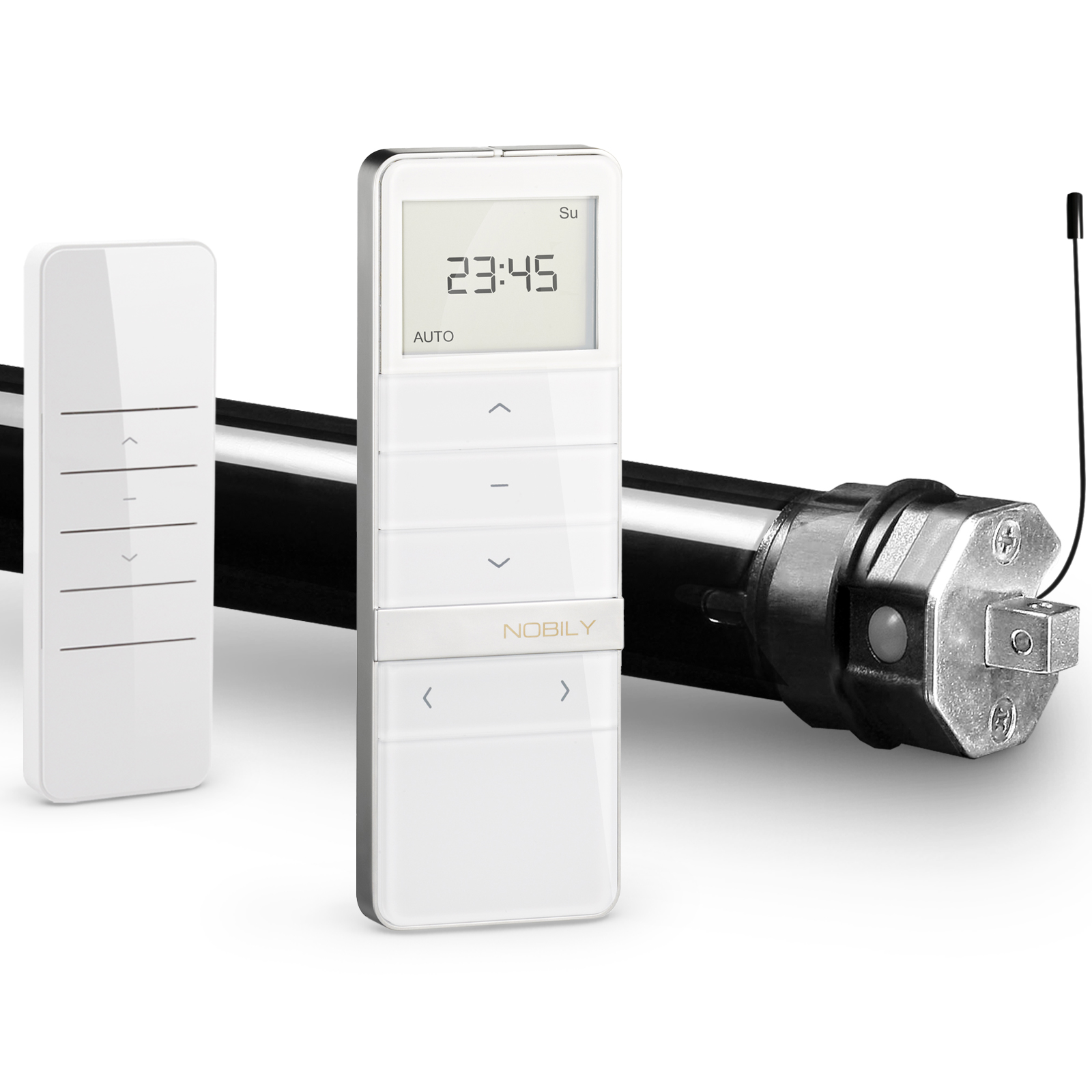 NOBILY Profi-Set inkl. Funk-Rollladenmotor PRE4 u. Funk-Handsender Timer Exquisit Zugkraft 13Nm / 36kg SW40