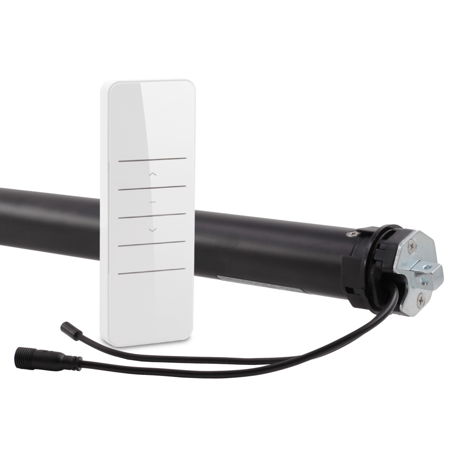 Profi-Line Solarpaket Mini Rollladenmotor u. Solarpanel Zugkraft 13Nm / 36kg SW40 12V inkl. bidirektionalem 1-Kanal-Handsender