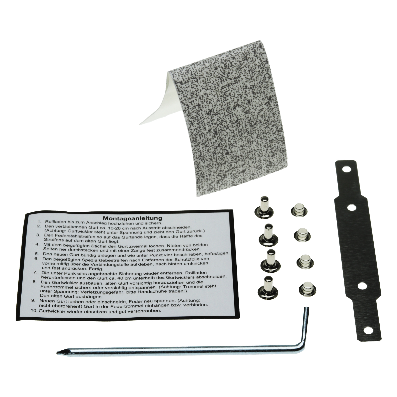 Rolladengurt Reparaturset für 14/15 mm Minigurt