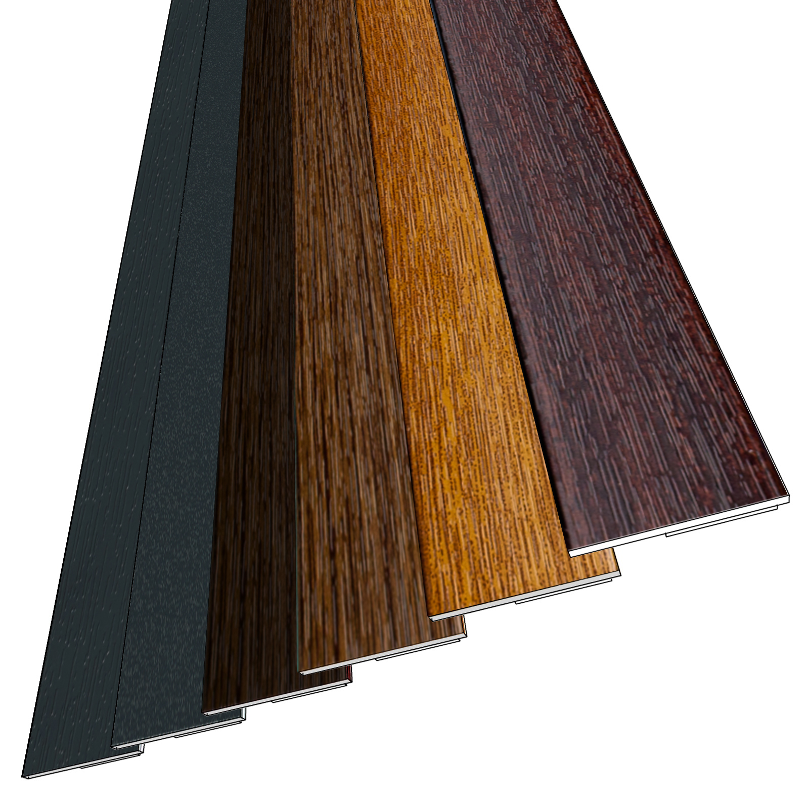 Farbige Fensterleiste / Flachleiste 30mm selbstklebend OHNE Lippe Stärke 2mm