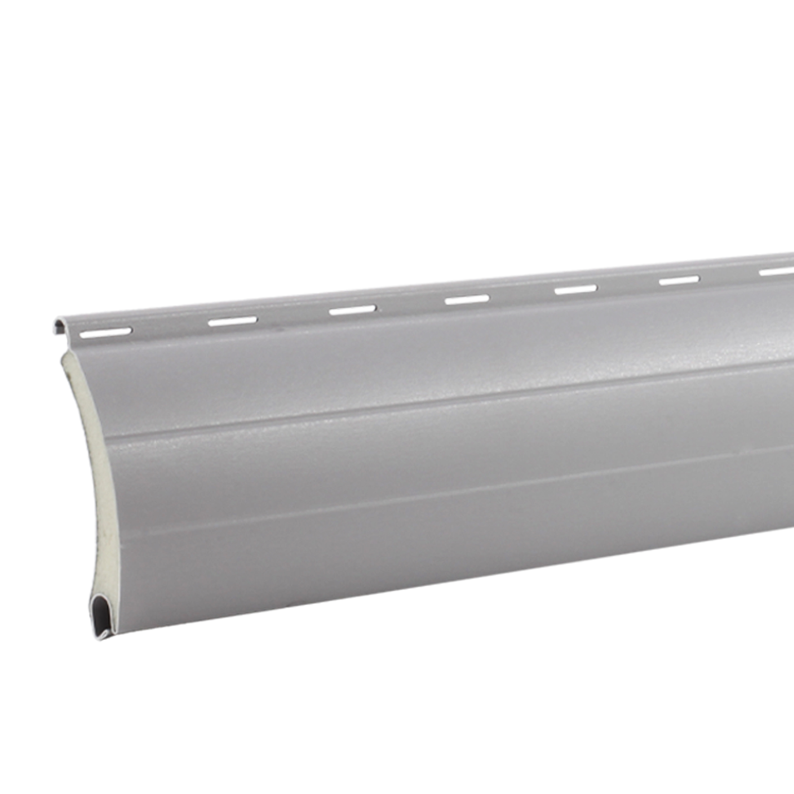 1x Rolladen Lamelle aus Aluminium in Grau, 37mm Deckbreite, 980mm Länge