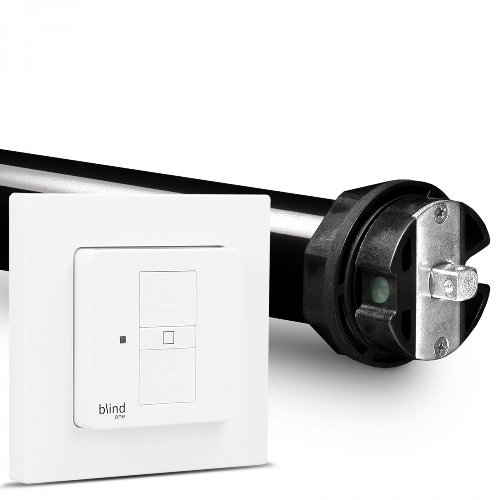 NOBILY Profi-Set inkl. Rollladenmotor PE5 u. Wlan Rollladenschalter blind one Zugkraft 10-50Nm / 25-115kg SW60
