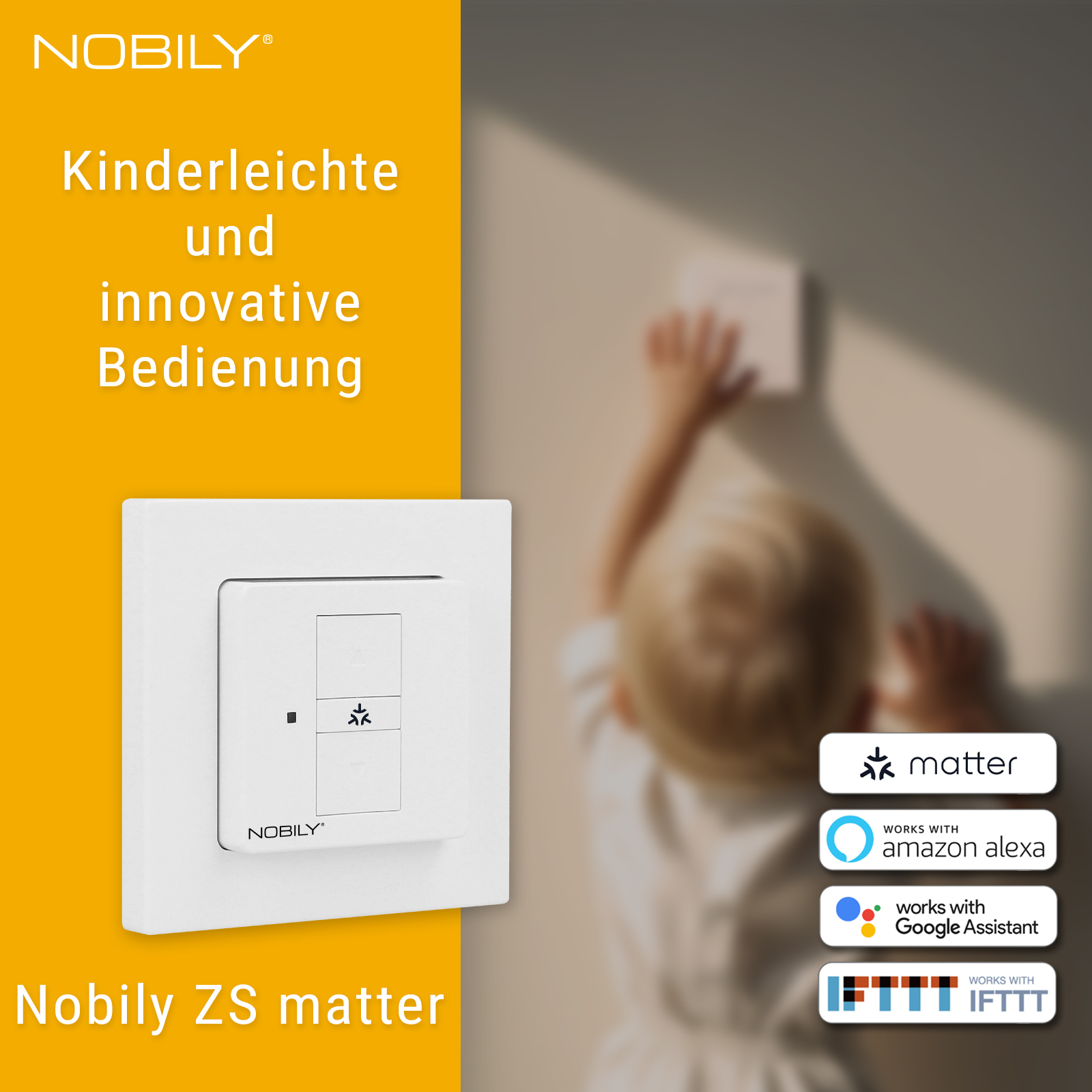ZS Matter Smart Home Zeitschaltuhr: Raffstorschalter zur smarten Steuerung von Raffstores