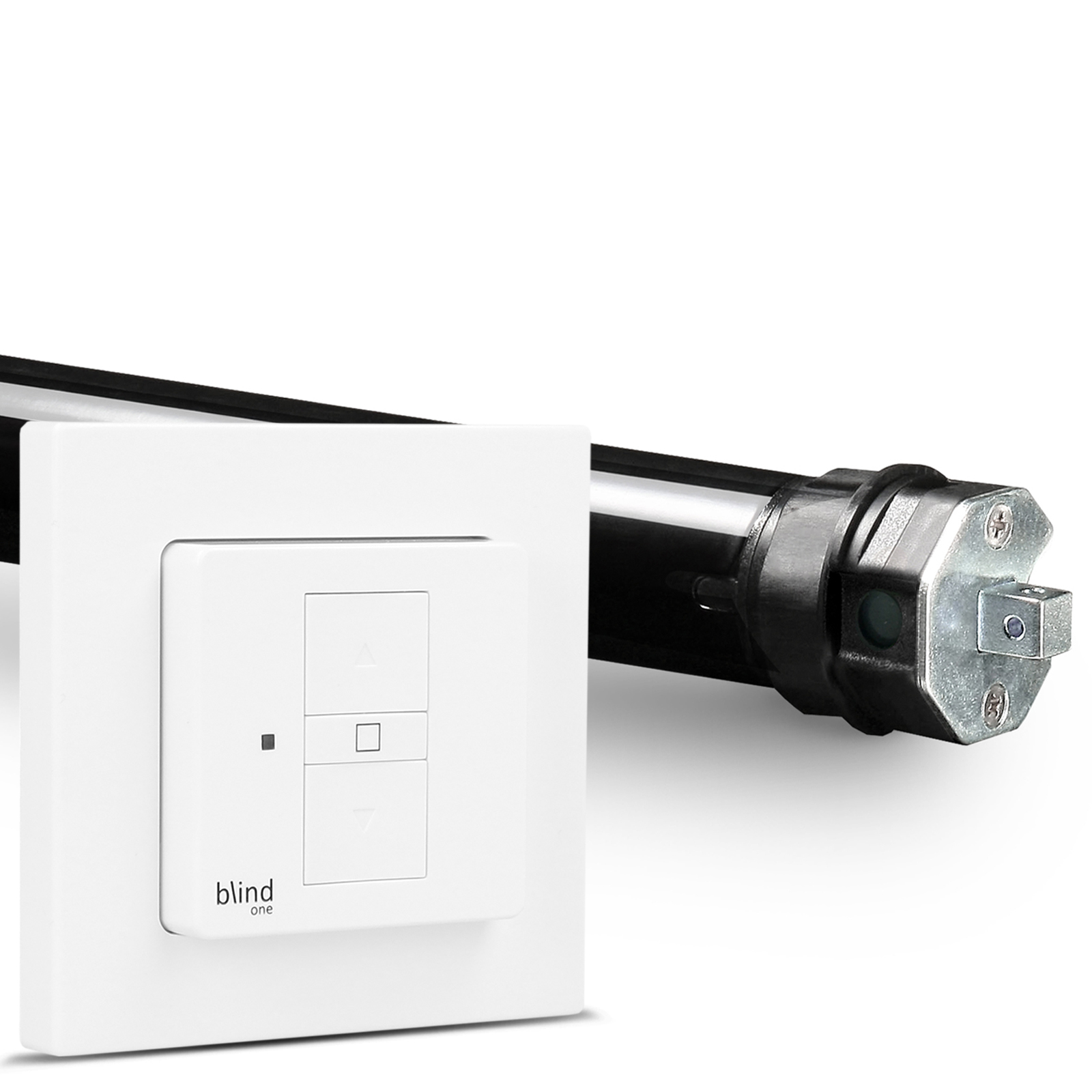 NOBILY Profi-Set inkl. Rollladenmotor PE4 u. Wlan Rollladenschalter blind One Zugkraft 13Nm / 36kg SW40