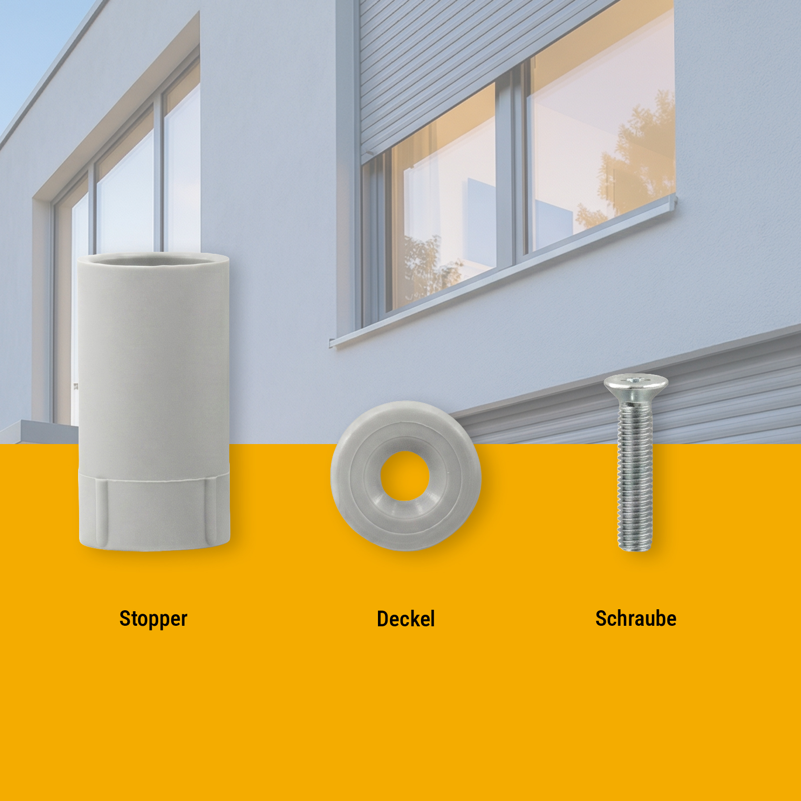 Anschlagstopfen 40mm, beige