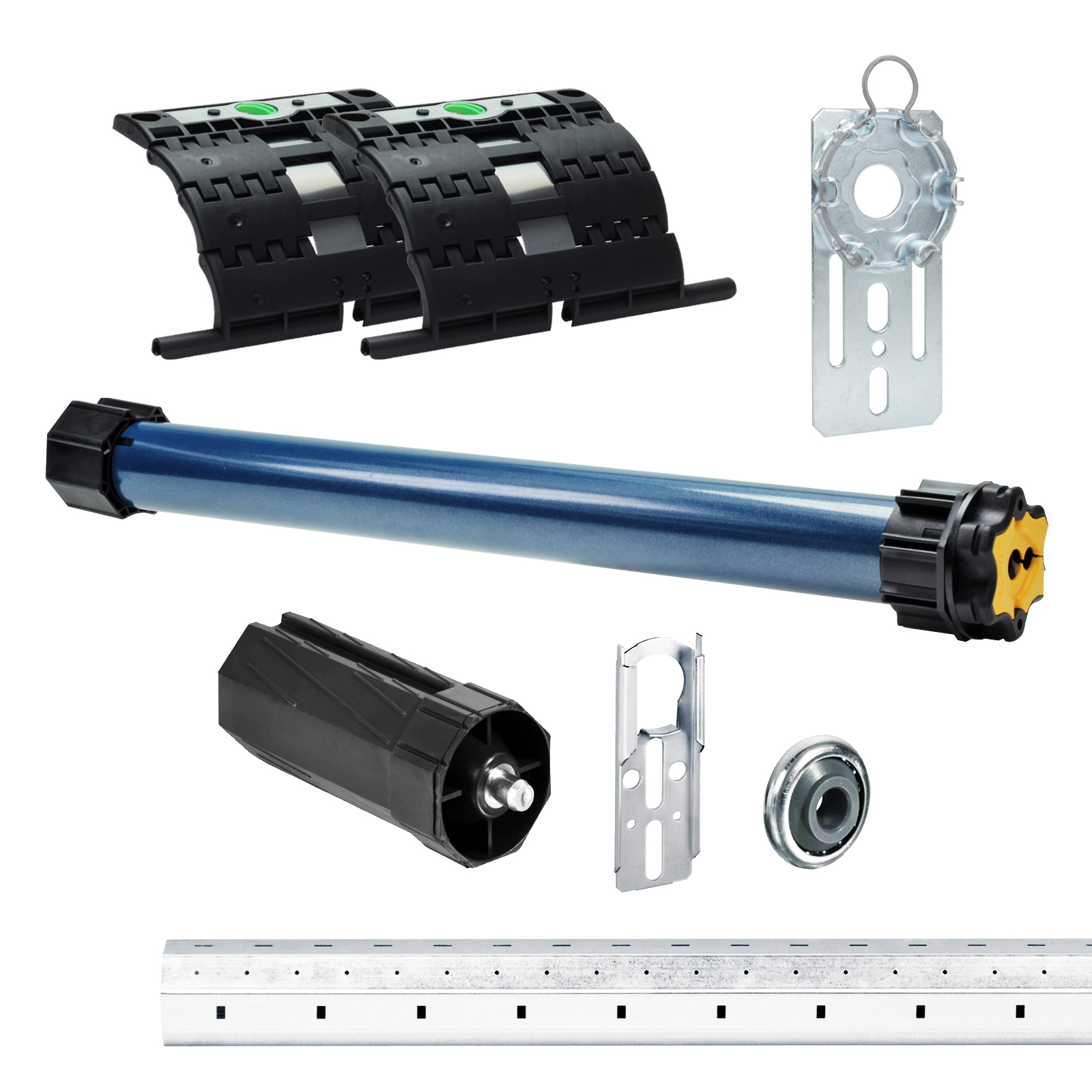 Somfy Set inkl. Rollladenmotor Ilmo 2 50 WT / Ilmo 3 50 WT, Rollladenwelle 100-275cm u. Mechanik Zubehör Zugkraft 6-30Nm / 12-65kg SW60