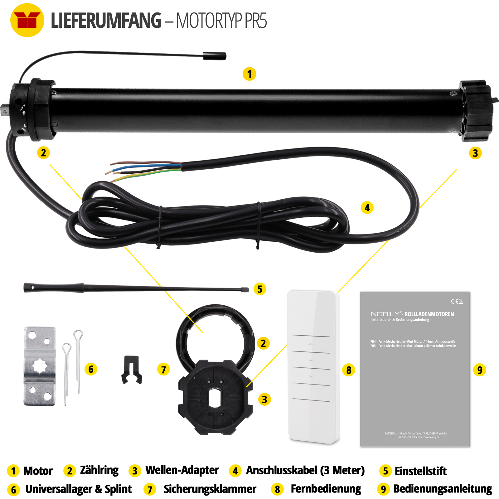 Nobily Rolladenmotor PR5